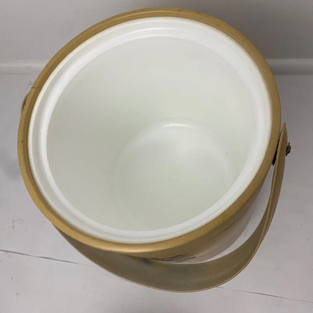 Vintage Georges Briard Ice Bucket American‎ Country Pottery Blue Design 1960's